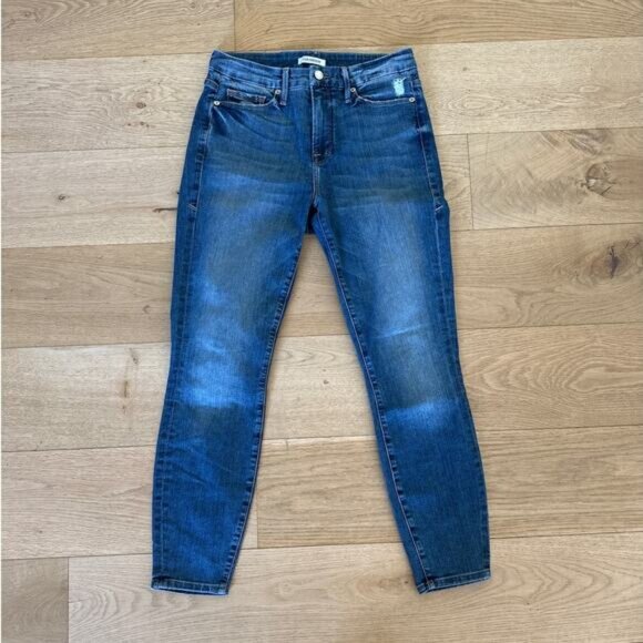 Good American - Good Legs Skinny Jeans in Blue - Picture 1 of 7